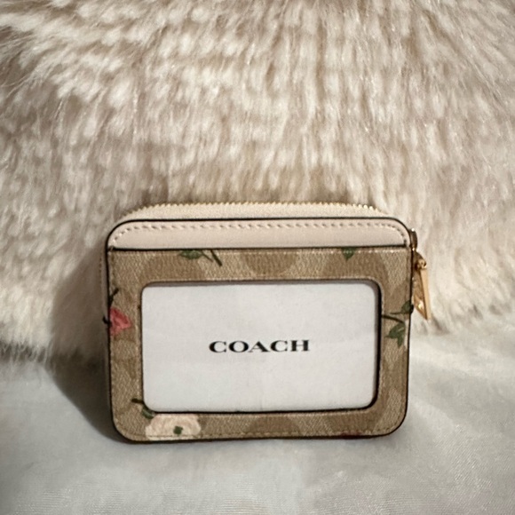 Coach zip card case with floral print - Picture 2 of 6